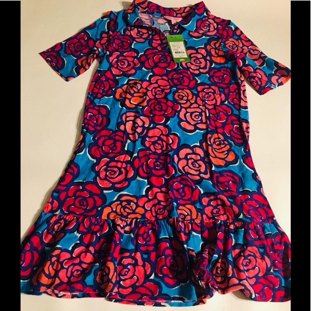 Lilly Pulitzer Girls Flower Design Dress